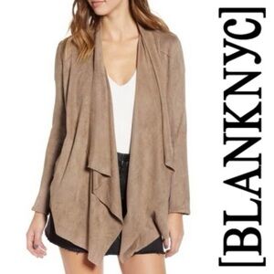 Blank NYC Tan Cloud Nine Drape Jacket Cardigan Womens Size Medium
